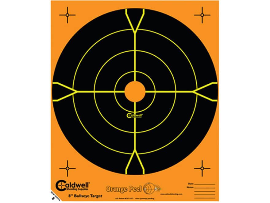 Caldwell Orange Peel Targets 8″ Self-Adhesive Bullseye For Sale