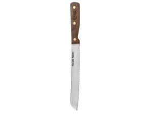 Case Kitchen Miracl-Edge Bread Knife 9″ Serrated Stainless Steel Blade Wood Handle Brown For Sale