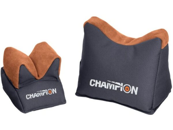 Champion Bench Rest Shooting Rest Bags Nylon and Leather Gray For Sale