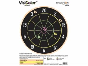 Champion VisiColor Dartboard Targets 11″ x 14″ Paper Pack of 10 For Sale