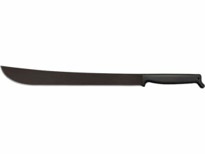 Cold Steel 2 Handed Latin Machete Fixed Blade Knife 21″ Machete 1055 Carbon Black Corrosion Resistant Coating Blade Polypropylene Handle Black For Sale