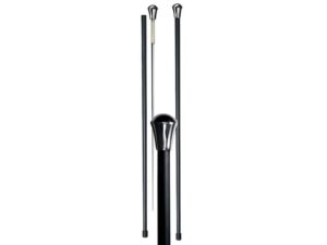 Cold Steel Aluminum Head Sword Cane 25.75″ 1055 Carbon Steel Blade Fiberglass Carbon Fiber Composite Shaft Black For Sale