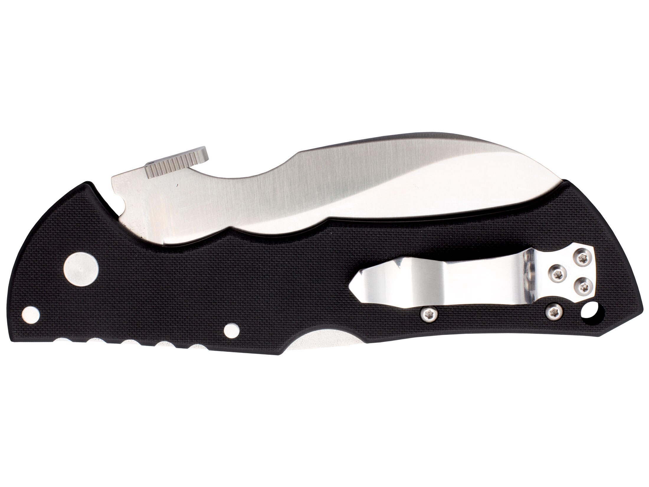 Cold Steel Black Talon II Folding Tactical Knife 4″ Serrated Talon Point CTS XHP Steel Blade G-10 Handle Black For Sale