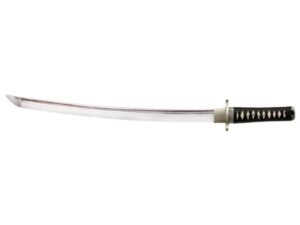 Cold Steel Emperor Series Wakizashi Sword 21″ 1055 Carbon Steel Blade Silk Cord Handle Black For Sale