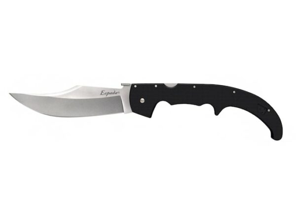 Cold Steel G-10 Espada XL Folding Pocket Knife 7.5″ Clip Point AUS-10 Steel Blade G-10 Handle Black For Sale