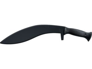 Cold Steel Kukri Trainer Fixed Blade Knife 12″ Kukri Santoprene Blade and Handle Black For Sale