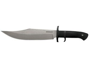 Cold Steel Marauder Fixed Blade Knife 9″ Clip Point AUS-8A Stainless Stonewashed Blade Kray-Ex Handle Black For Sale