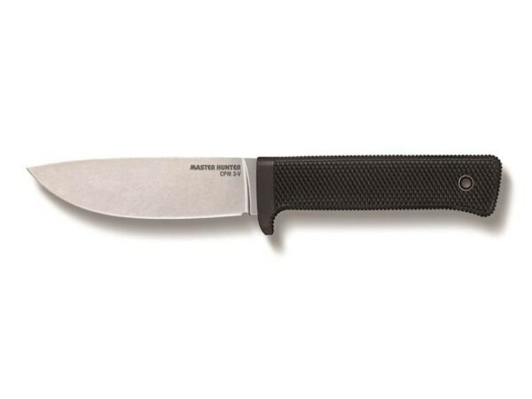Cold Steel Master Hunter Fixed Blade Knife 4.5″ Drop Point CPM 3-V High Carbon Steel Blade Kray-Ex Handle Black For Sale