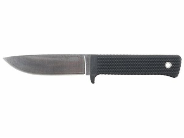 Cold Steel Master Hunter Knife 4.5″ VG-1 San Mai 3 Stainless Steel Drop Point Blade Kraton Handle Black with Concealex Sheath For Sale