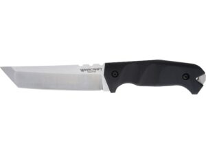 Cold Steel Medium Warcraft Fixed Blade Knife 5.5″ Tanto Point San-Mai III Satin Blade G-10 Handle Black For Sale
