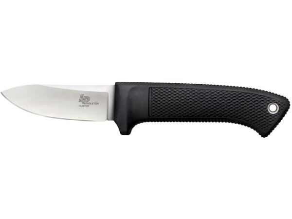 Cold Steel Pendleton Hunter Fixed Blade Knife 3.5″ Drop Point Polished Blade Griv-Ex Handle Black For Sale