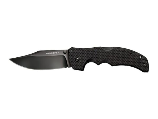 Cold Steel Recon 1 Folding Pocket Knife 4″ Clip Point CPM S35VN Stainless Steel Blade G-10 Handle Black For Sale