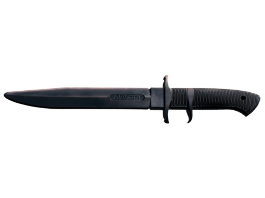 Cold Steel Rubber Training Black Bear Classic Fixed Blade Knife 8.13″ Clip Point Santoprene Black For Sale