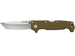 Cold Steel SR1 Tanto Folding Knife 4″ Tanto Point CPM-S35VN Stainless Steel Blade G-10 Handle OD Green For Sale