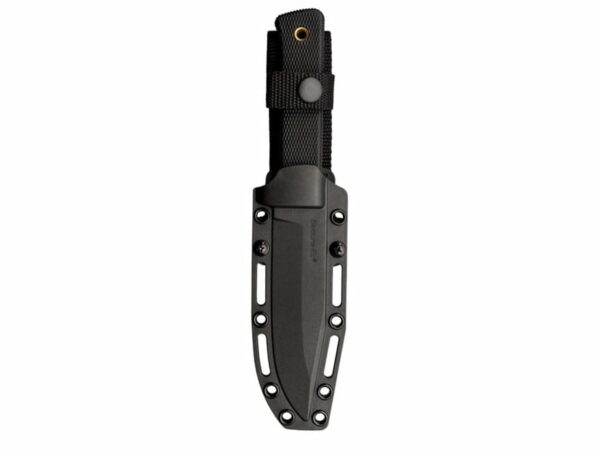 Cold Steel SRK Compact Fixed Blade Knife 5″ Clip Point SK-5 High Carbon Black Blade Kray-Ex Handle Black For Sale