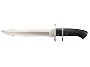 Cold Steel San Mai Black Bear Classic Fixed Blade Knife 8.25″ Clip Point VG-10 Satin Blade G-10 Handle Black For Sale