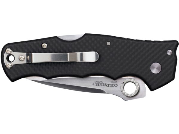 Cold Steel Silver Eye Folding Knife 3.5″ Drop Point S35VN Polished Blade Carbon Fiber Handle Black For Sale