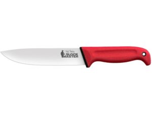 Cold Steel Slock Master Fixed Blade Knife 6.5″ Drop Point 4116 Stainless Steel Polished Blade Griv-Ex Handle Red For Sale