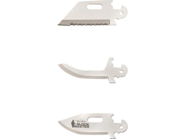 Cold Steel Slock Master Skinner Click N Cut Fixed Blade Knife 2.5″ Clip Point 420-J2 Polished Blade Griv-Ex Handle Black For Sale