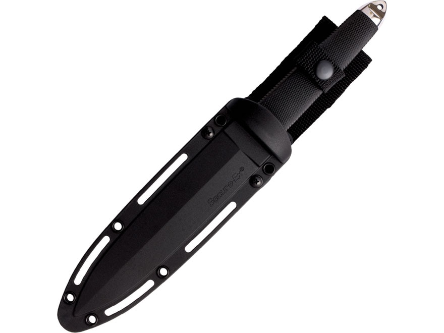 Cold Steel Tai Pan San Mai Fixed Blade Knife 7.5″ Spear Point VG-10 San Mai Blade Kray-Ex Handle Black For Sale