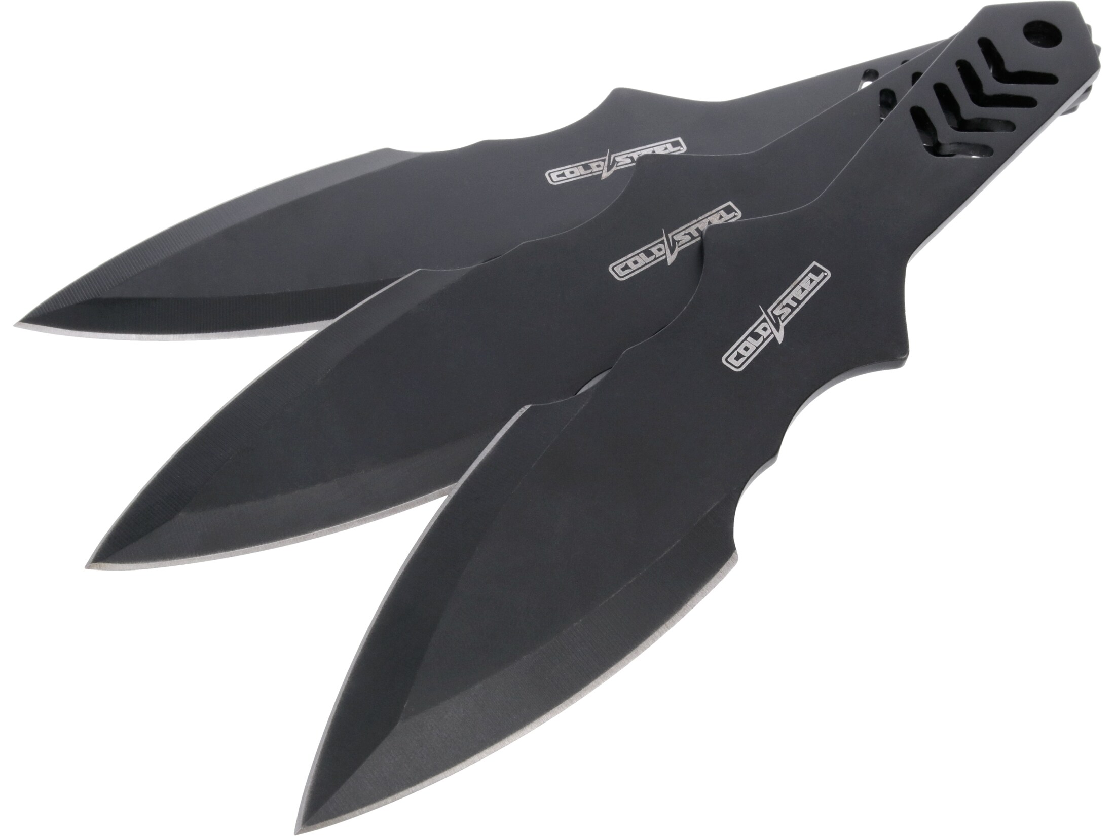 Cold Steel Throwing Knives 8″ Dagger 420SS Black Blade 420SS Handle Black Pack of 3 For Sale