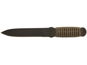 Cold Steel True Flight Thrower Fixed Blade Tactical Throwing Knife 6.75″ Spear Point 1055 Carbon Steel Blade Paracord Wrapped Handle Green For Sale