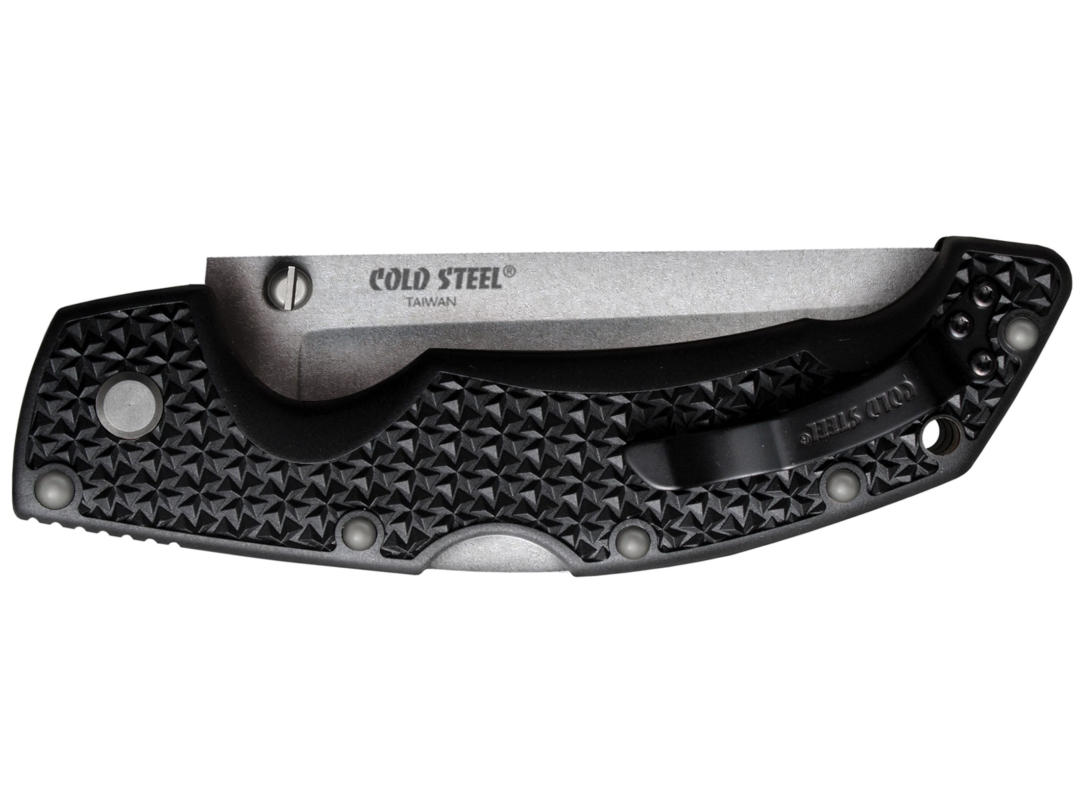 Cold Steel Voyager Folding Pocket Knife 4″ AUS 10A Steel Blade Grivory Handle Black For Sale