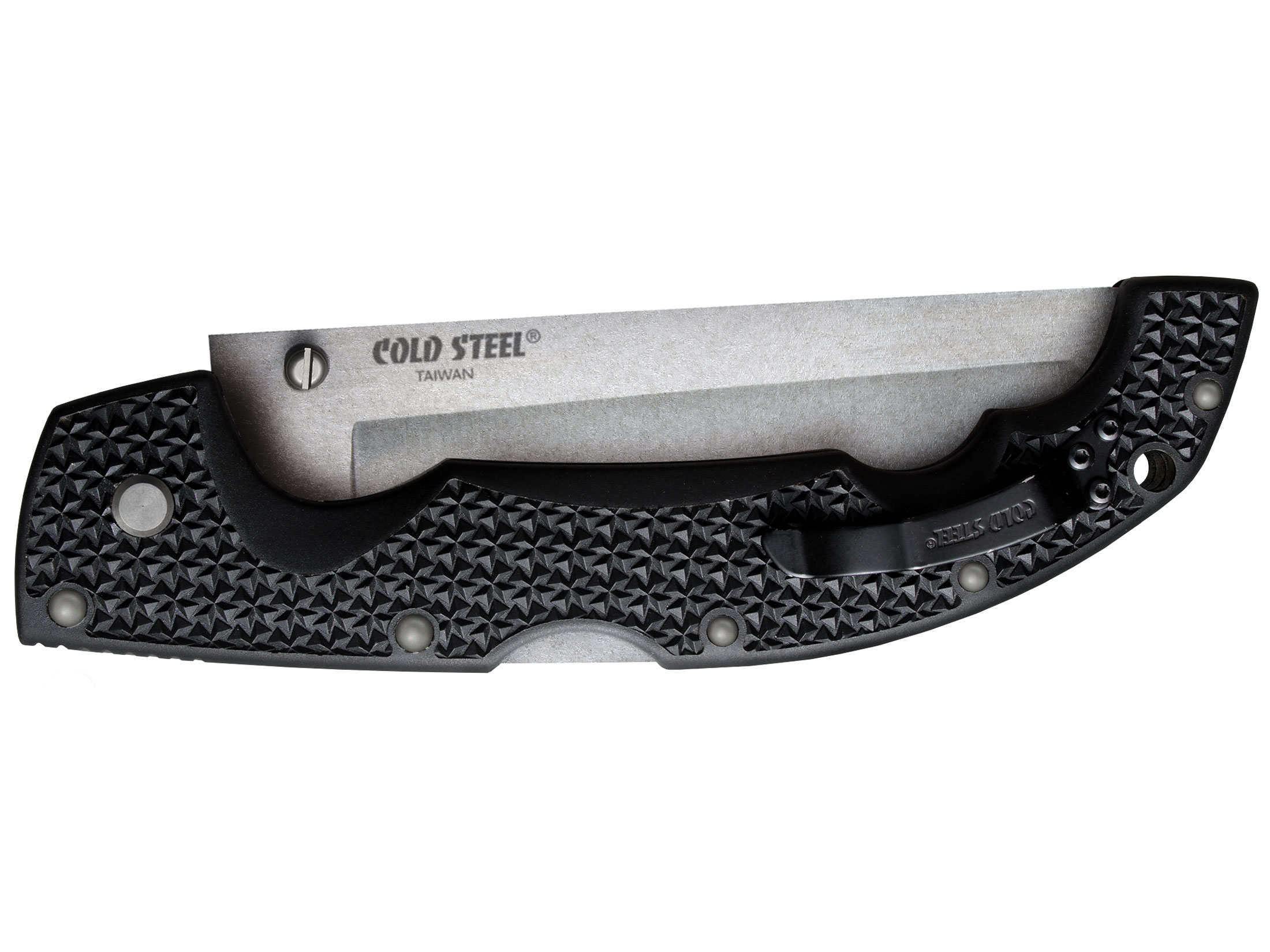 Cold Steel Voyager Folding Pocket Knife 5.5″ Tanto Point Carpenter AUS-10 Steel Blade Grivory Handle Black For Sale