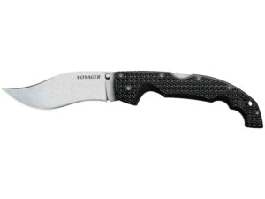 Cold Steel Voyager Vaquero Folding Pocket Knife 5.5″ Clip Point Carpenter AUS-10 Alloy Steel Blade Grivory Handle Black For Sale