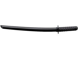 Cold Steel Wakizashi Bokken 21″ Tanto Point Polymer Blade and Handle Black For Sale