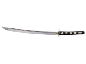 Cold Steel Warrior Series Chisa Katana Sword 24.5″ 1060 Carbon Steel Blade Ray Skin Handle Black For Sale