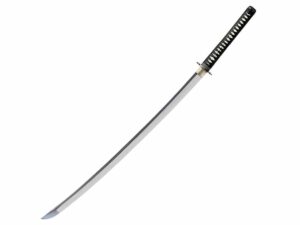 Cold Steel Warrior Series O Katana Sword 36″ Clip Point 1060 Carbon Satin Blade Ray Skin Handle Black For Sale