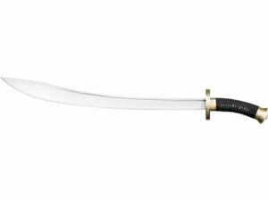 Cold Steel Willow Leaf Sword 26.625″ Clip Point 1055 Carbon Satin Blade Cord Wrapped Handle Black For Sale