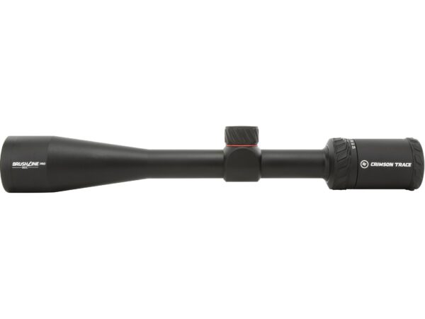 Crimson Trace Brushline Pro Rifle Scope 1″ Tube 4-12x 40mm Zero Reset Exposed Turrets Matte For Sale