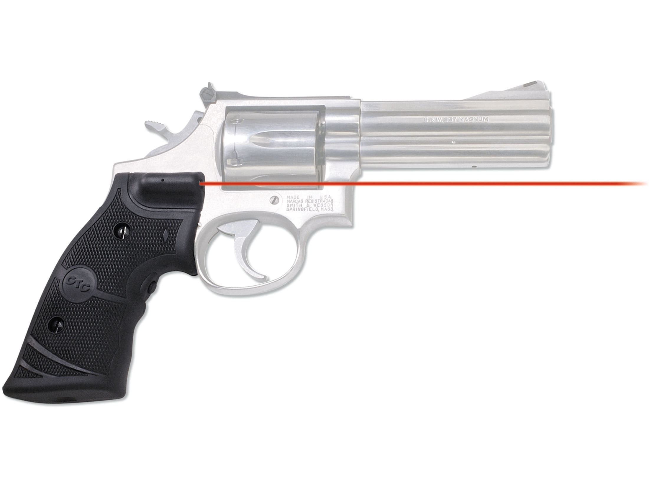 Crimson Trace Lasergrips Smith & Wesson K-, L-Frame Revolver Rubber Black For Sale