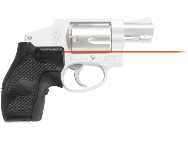 Crimson Trace Lasergrips Smith & Wesson Round Butt J-Frame Revolver Polymer with Overmolded Rubber For Sale