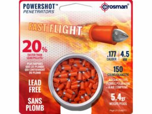 Crosman Fast Flight Penetrators Air Gun Pellets 177 Caliber 5.4 Grain Polymer Wrapped Package of 150 For Sale