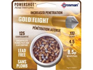 Crosman Gold Flight Penetrators Air Gun Pellets 177 Caliber 8.5 Grain Polymer Wrapped Package of 125 For Sale