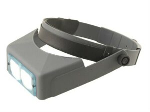 Donegan Optical OptiVISOR Magnifying Headband Visor with 3-1/2X at 4″ Lens Plate For Sale