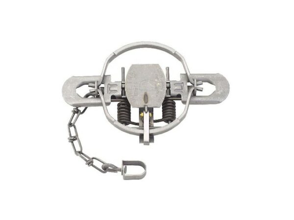 Duke #1 3/4 Offset Jaw Coil Spring Trap Steel Silver For Sale