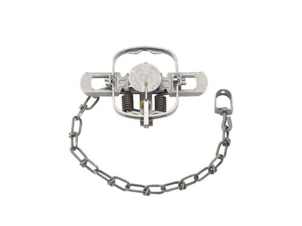 Duke #1 Double Jaw Coil Spring Trap Steel Silver For Sale