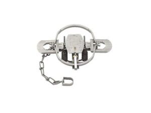 Duke #2 Offset Jaw Coil Spring Trap Steel Silver For Sale