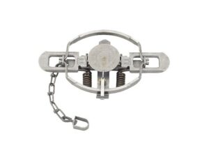 Duke #3 Offset Jaw Coil Spring Trap Steel Silver For Sale