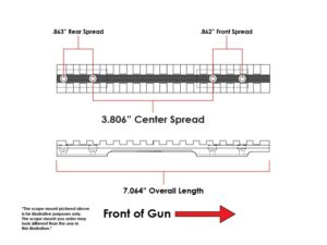 EGW 1-Piece Picatinny-Style 20 MOA Elevated Scope Base Winchester 70 Long Action Matte- Blemished For Sale