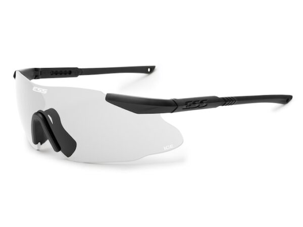 ESS Ice Response Shooting Glasses Black Frame Clear Lenses For Sale