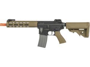 Elite Force M4 CQB Competition AEG Airsoft Rifle 6mm BB Battery Powered Full-Auto Two Tone Tan For Sale