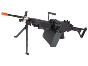 FN M249 MK-I SAW AEG Airsoft Rifle 6mm BB Battery Powered Full-Auto Black For Sale