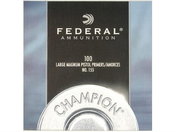 Federal Large Pistol Magnum Primers #155 Box of 1000 (10 Trays of 100) For Sale
