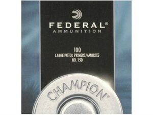 Federal Large Pistol Primers #150 Box of 1000 (10 Trays of 100) For Sale