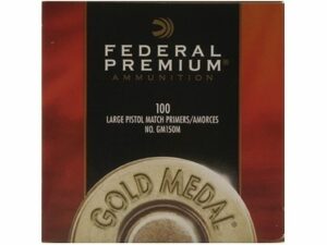 Federal Premium Gold Medal Large Pistol Match Primers #150M Box of 1000 (10 Trays of 100) For Sale